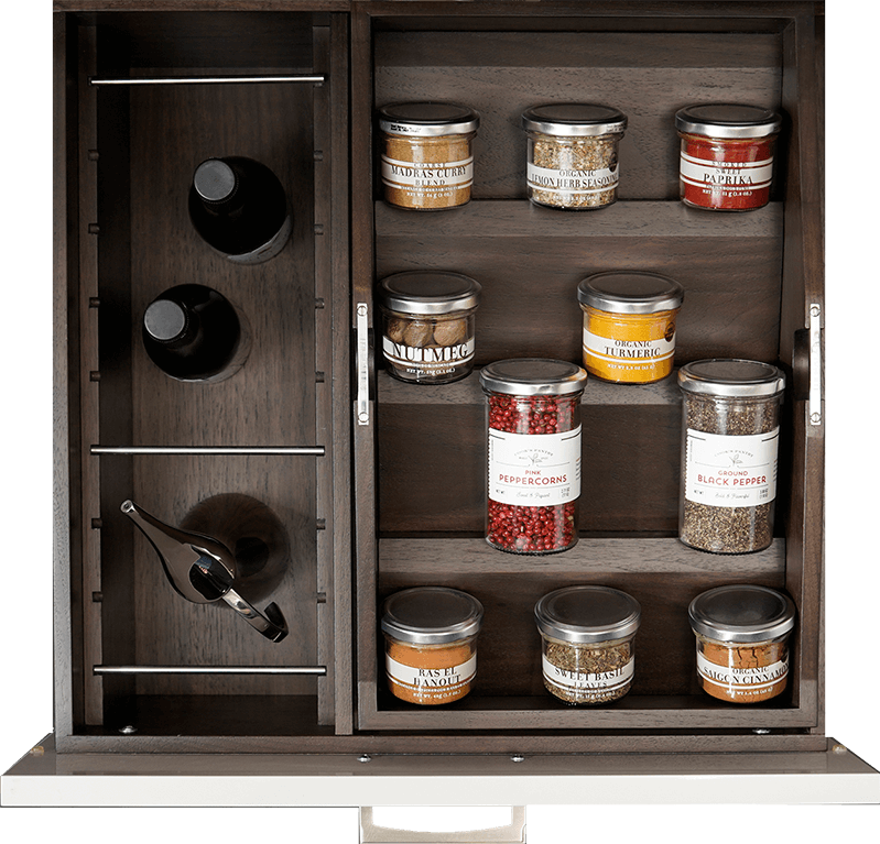Oil Bottle and Spice Storage
